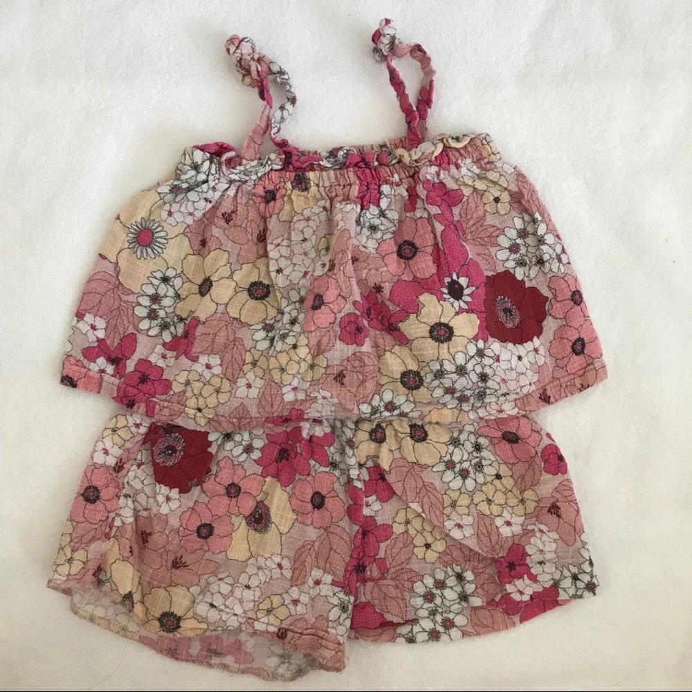 ZARA BABY FLORAL Set up 12-18M
